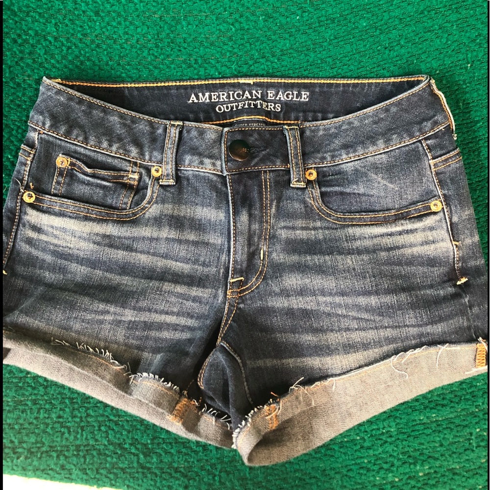 American Eagle Jean Shorty shorts.